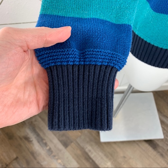 Land’s End Drifter Horizontal Stripe Long Sleeve Sweater Size Large - Picture 5 of 9